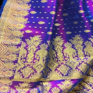 Purple Silk Banarasi